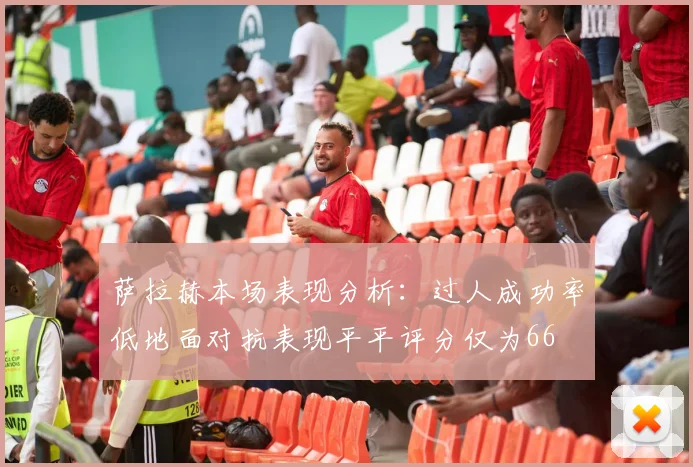 萨拉赫本场表现分析：过人成功率低地面对抗表现平平评分仅为66